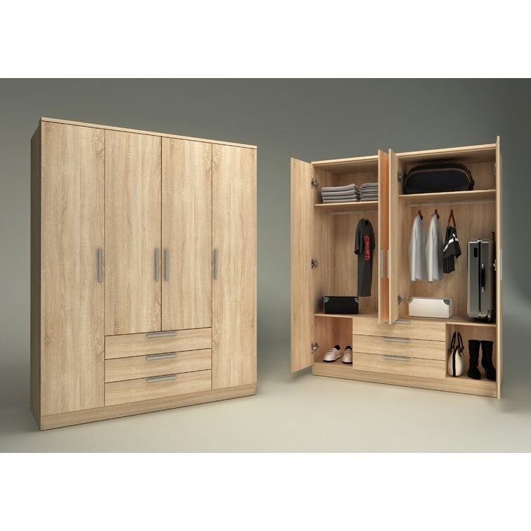 Bedroom Furniture Modern Wooden Wardrobe with Low Price European Style