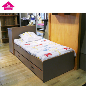 Modern King Size MDF Wooden Double space saving bed with storage box