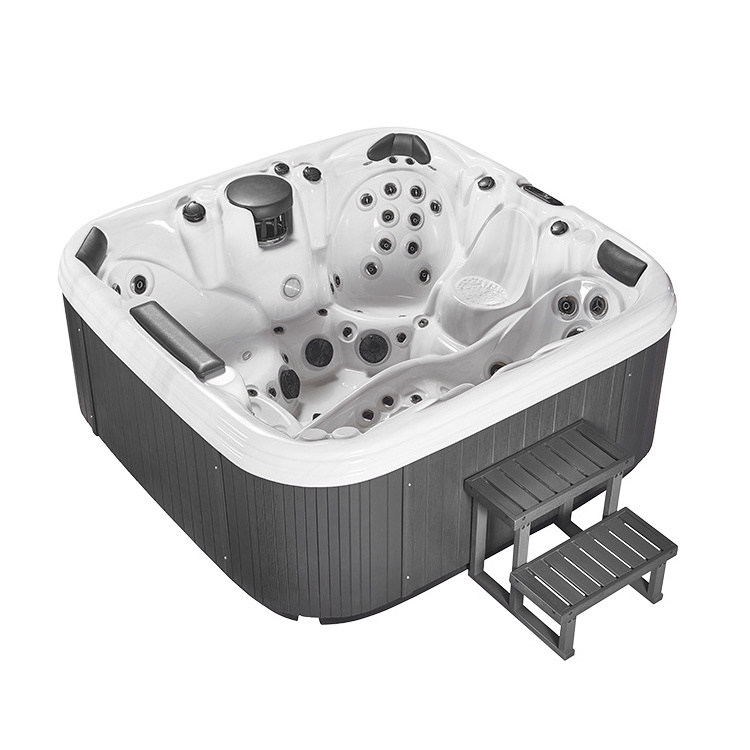 5 Person Seats SPA Hot Tub for SPA Center Stainless Steel Fiberglass Hot Tub with Massage Jets