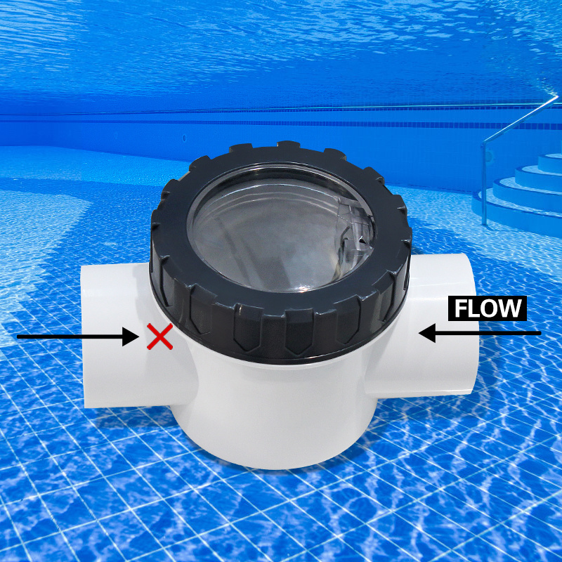 Pool Check Valve Pool Accessories 1-1/2-Inch to 2-Inch Replacement Check Valve Compatible Pump Clear Check Valve