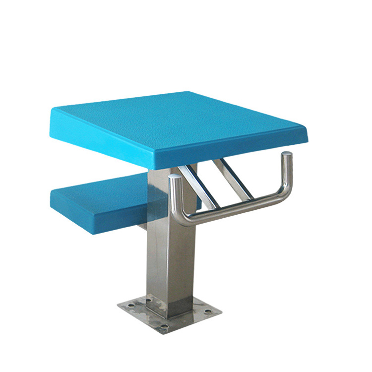 Pikes Portable Stainless Steel 1 Step/2 Steps Swimming Pool Diving Platform Starting Blocks for sale