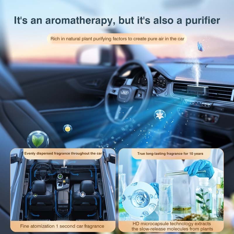 Car Perfume Air Freshener Car Diffuser Vent Clip Air Freshener Machine Car Vent Clip Air Scent Freshener