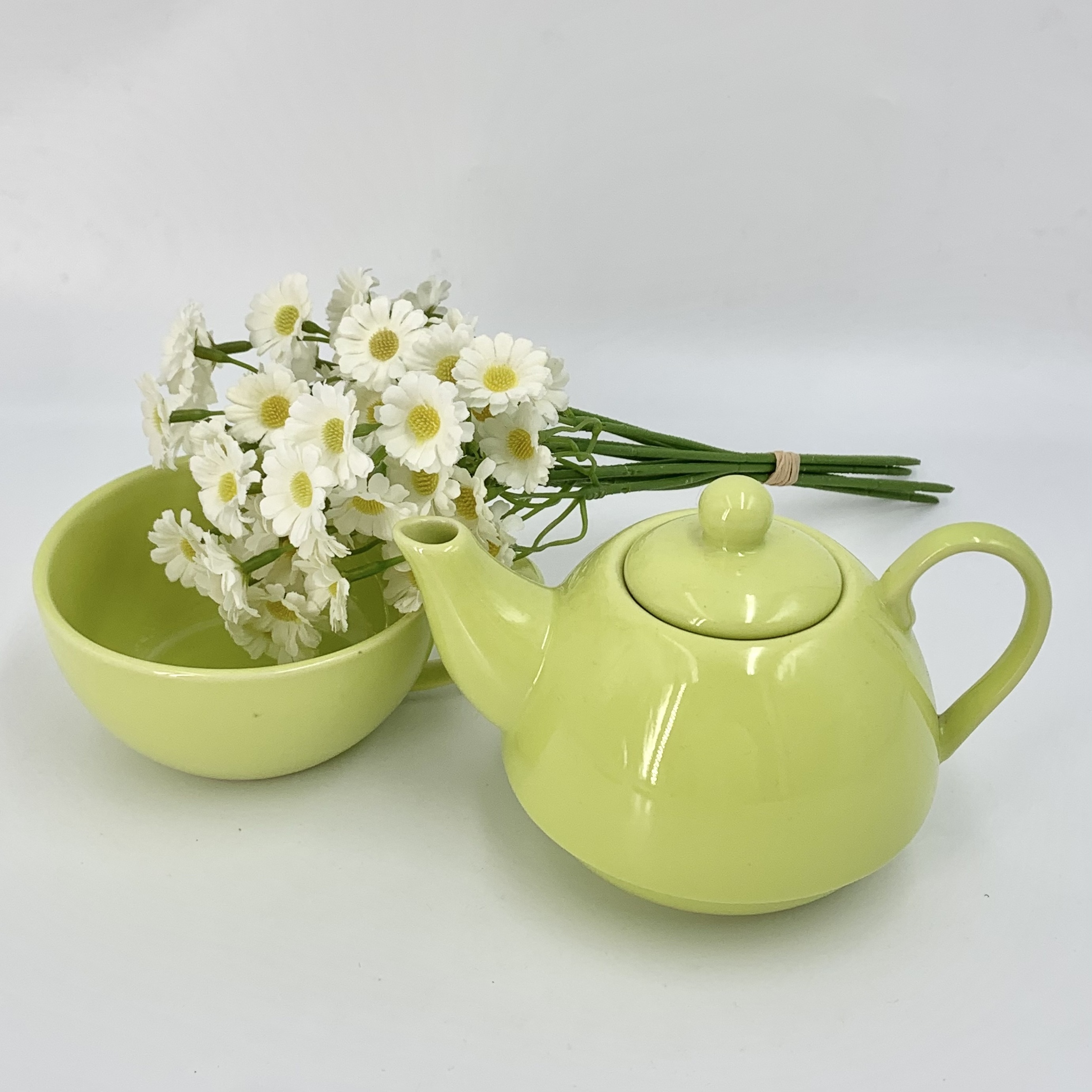 Wholesale Ceramic Tea Set One Set Tea Pot and Tea Cup Customized Classic Camping Office School Cup