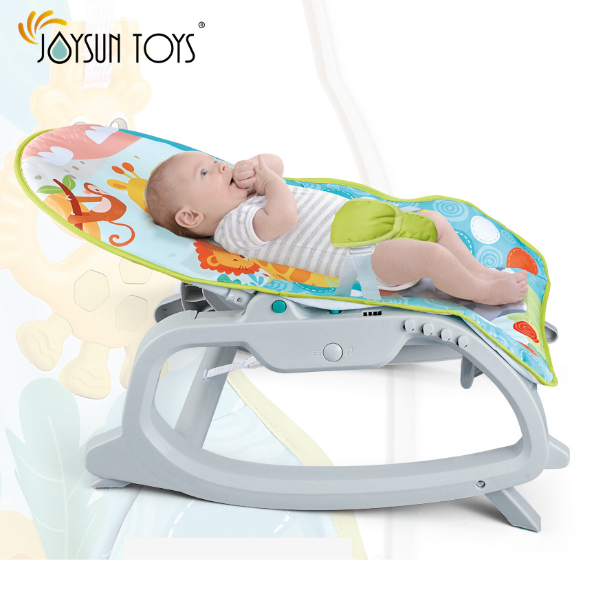 Baby Electric Cradle Swing For Newborn Metal Rocking Chair with Light Music Play