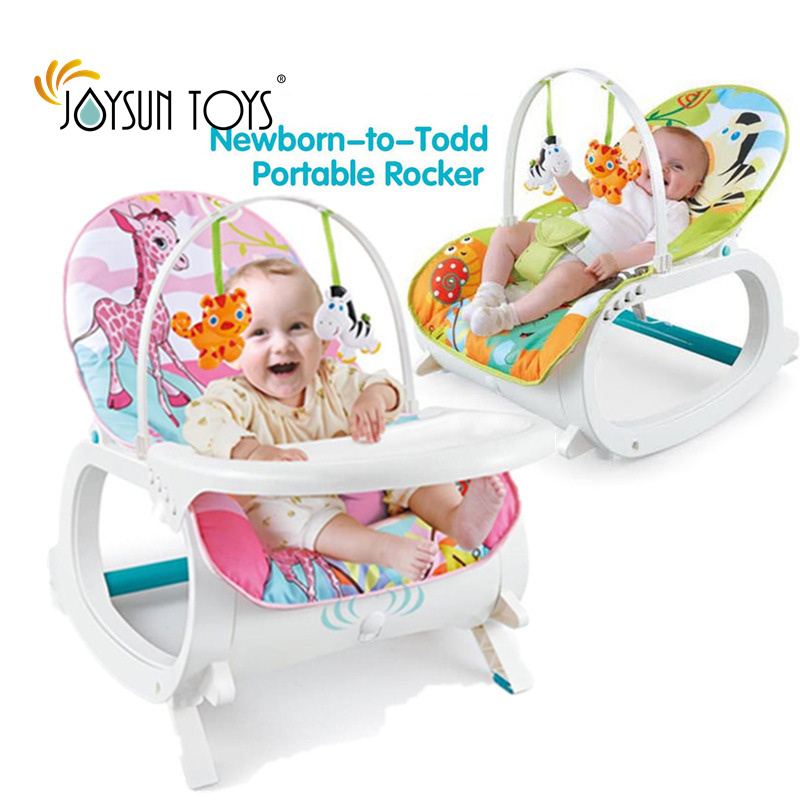 2 In 1Grows With Baby From Newborn To Toddler Portable Rocker With Dinner Table Baby Rocking Chair Dining Table With Music