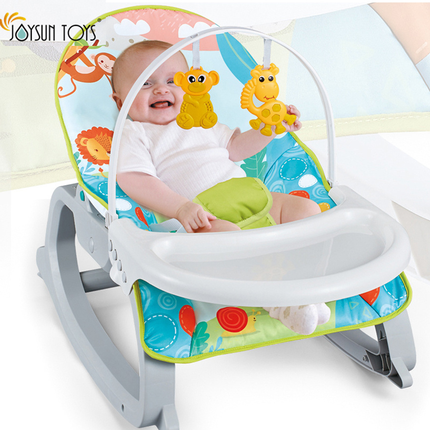 Baby Electric Cradle Swing For Newborn Metal Rocking Chair with Light Music Play