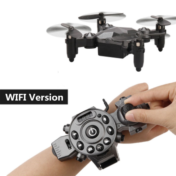 2.4G Mini Fold Cam Quadcopter DH800Watch Style Remote Control APP RC Drone Watch drone Gravity Sensor control drone