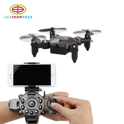 2.4G Mini Fold Cam Quadcopter DH800Watch Style Remote Control APP RC Drone Watch drone Gravity Sensor control drone