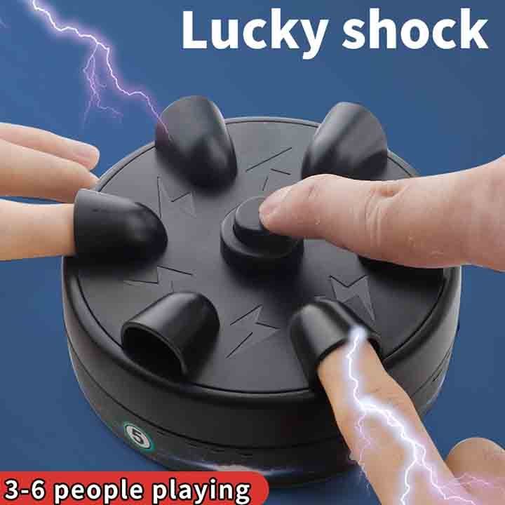 Funny Electric Shock Polygraph Tricky Lie Detector Test Amazing Shocking Roulette 6 Fingers Party Game Machine Toys for Kids