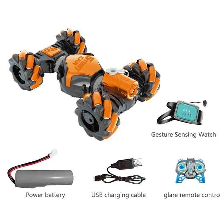 Joyteam toys  Off Road Vehicle Dual Remote Control Car Spray Hand Gesture Control Twist Car with light music