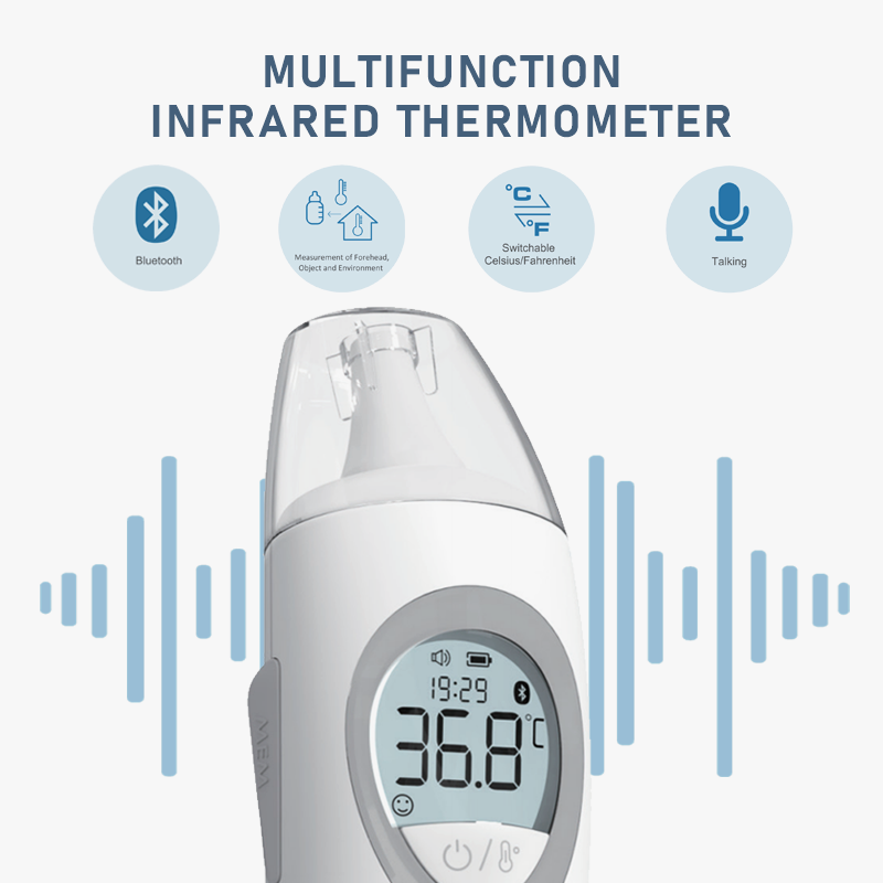 2 in 1 Infrared Thermometer Medical Supplies IR Laser multifunction for ear and forehead contactless