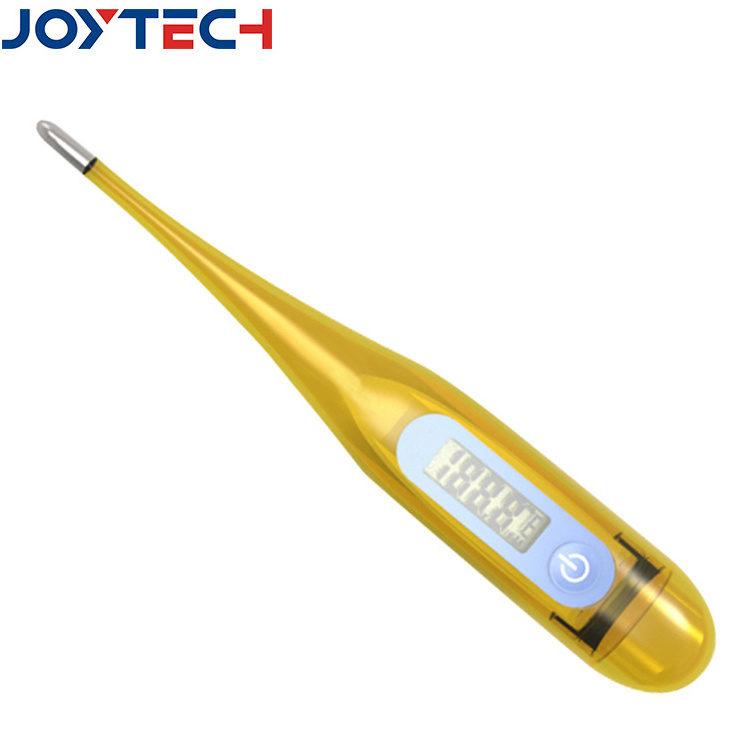 Children Adults Using Medical Plastic Thermometer Electronic Thermometer