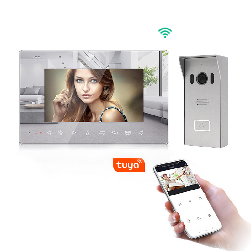 factory tuya wireless doorbell intercom for video entry home work with mobile phone with card