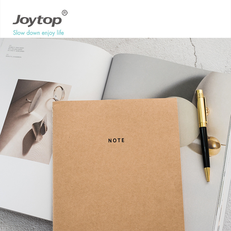 Joytop 6326 Custom FOREVER Sewn Bound B5 Soft Cover Brown Kraft Paper Blank Page Notebook