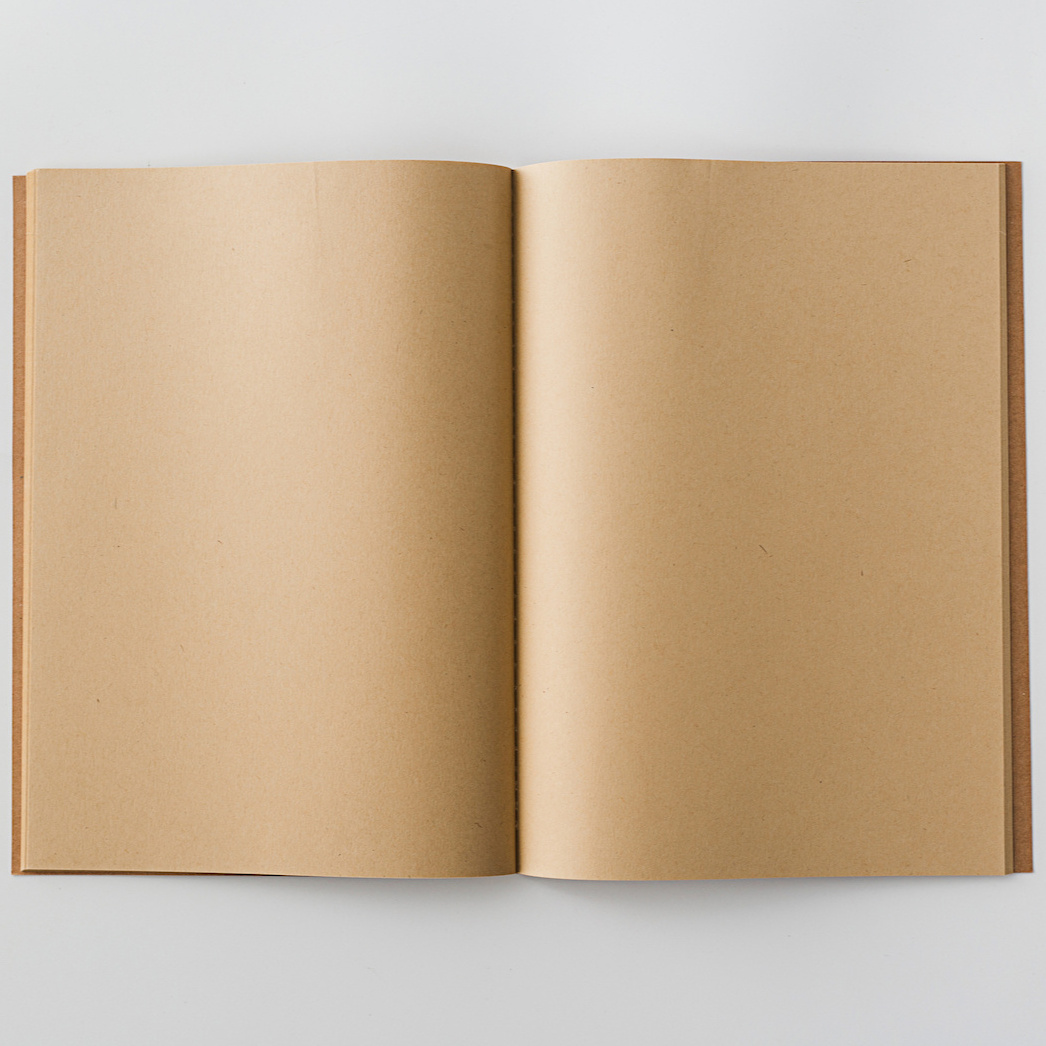 Joytop 6326 Custom FOREVER Sewn Bound B5 Soft Cover Brown Kraft Paper Blank Page Notebook