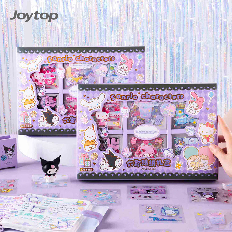 Joytop SR 000243 Wholesale 60pcs Stickers Gift set Sanrio kawaii stationery for journal cute students