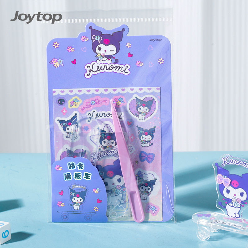 Joytop SR 000653 Wholesale Sanrio series Flower all things DIY craft Goo card skateboard sticker cute desktop ornaments for kids