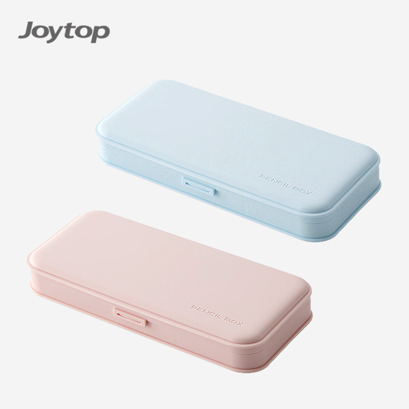 Ownday Wholesale School Office Supplies Simple Design Macaron Color Pp Frosted Large Capacity Plastic Pencil Case Stationery