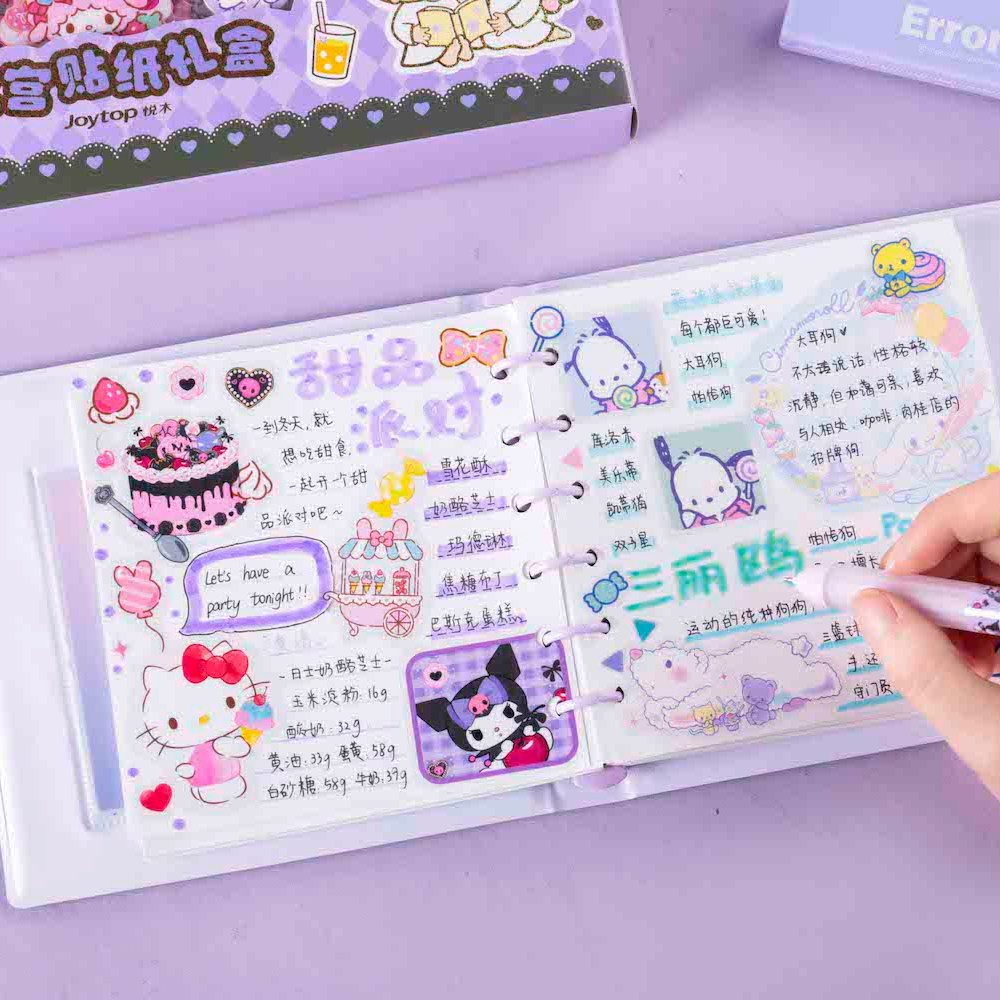 Joytop SR 000243 Wholesale 60pcs Stickers Gift set Sanrio kawaii stationery for journal cute students