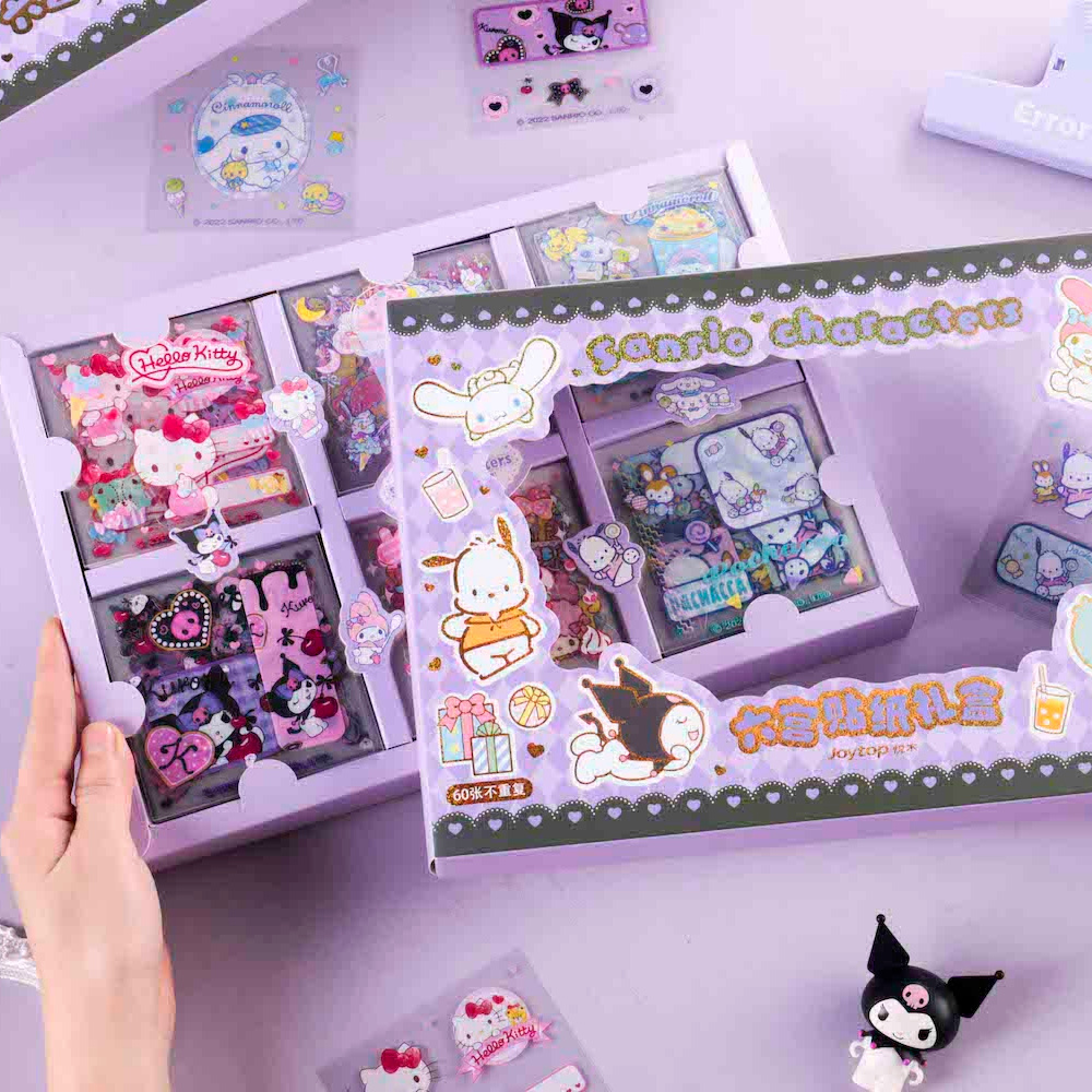 Joytop SR 000243 Wholesale 60pcs Stickers Gift set Sanrio kawaii stationery for journal cute students