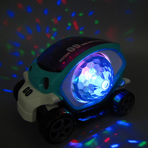 Electric Universal Car Toy Mini 3d Light Colorful Rotating Musical Cartoon Baby Kids Car Toy