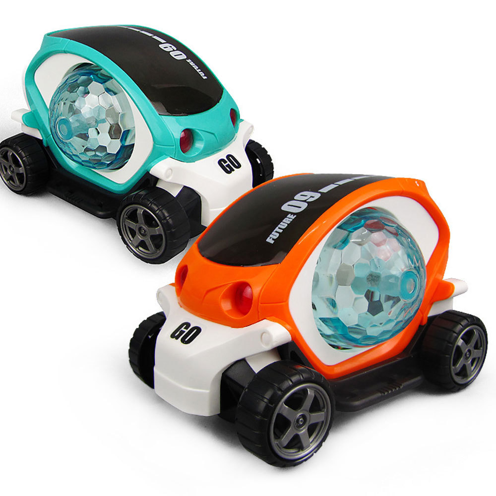 Electric Universal Car Toy Mini 3d Light Colorful Rotating Musical Cartoon Baby Kids Car Toy