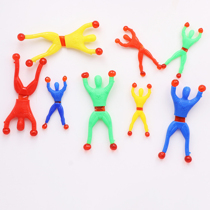 13cm Climbing Wall Man Sticky Spider Toy Sticky Spider Toy Spider Men Stretchy Sticky Toys For Kids