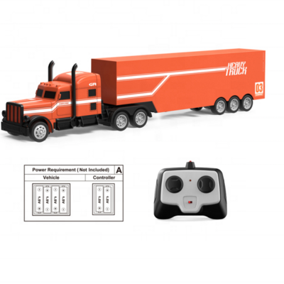 Radio Remote Control Tow Semi Trailer Heavy Transport Truck Toy Metal Rc Container Truck And With Trailer