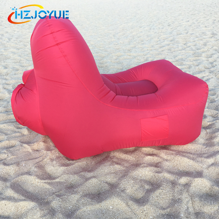 Self inflating air filled air lounge parachute custom inflatable chair