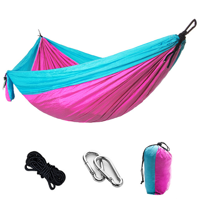 Manufacturer Low MOQ Fast Delivery Customized Double and Single Travel Lightweight Camping Outdoor Hammocks