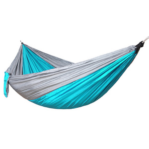 2-Person Portable Hammock for Patio Camping Poolside Quick Dry Double Hammock with Folding Curved Spreader Bar