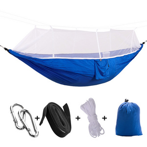 High quality customized logo 100% parachute hammock double and single portable lightweight outdoor camping hammock