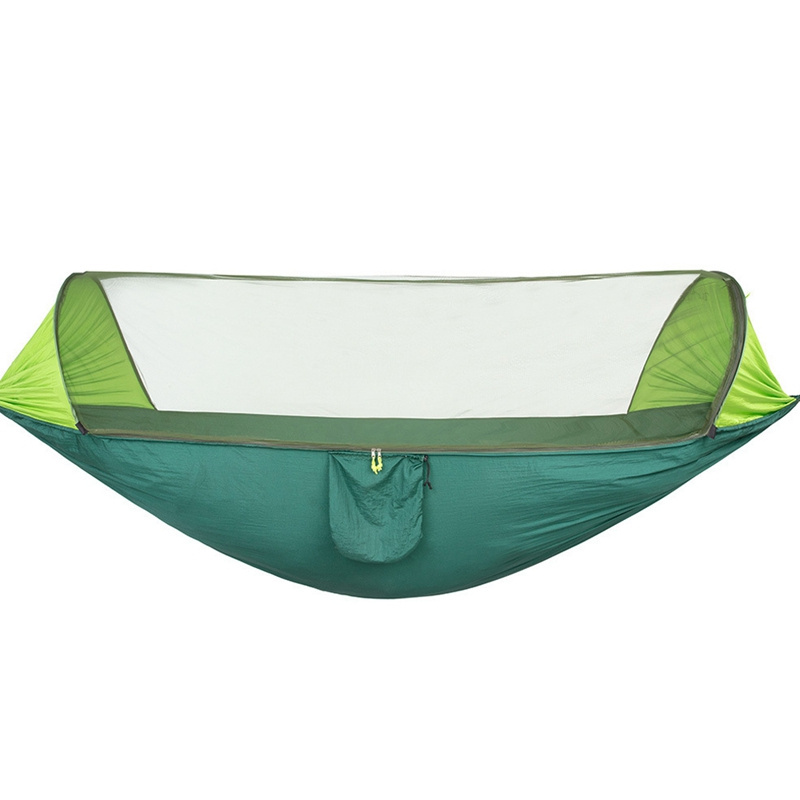 Wholesale fun with mosquito net lightweight folding single and double outdoor portable camping hammock