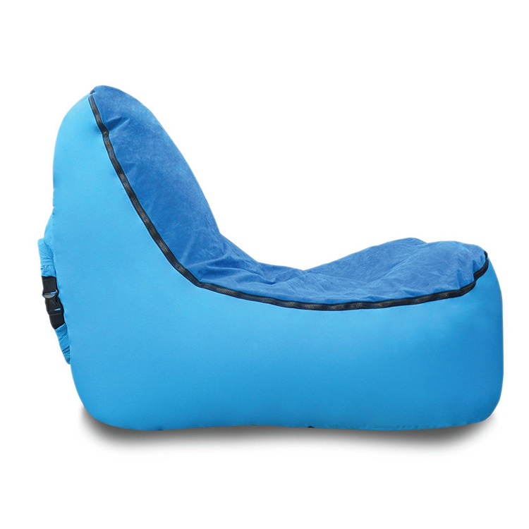 Self inflating air filled air lounge parachute custom inflatable chair