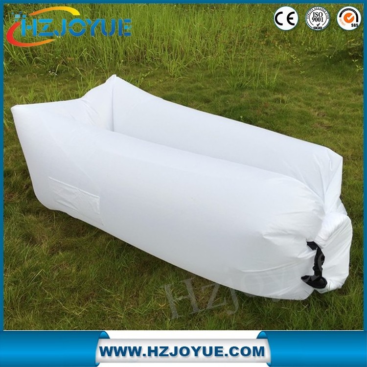 Factory detect sell high quality 210T Nylon inflatable lay bag lazy sofa air lounger