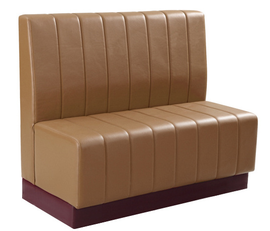 wooden sofas para restaurantes Fabric or PU custom colors restaurant leather booth seating