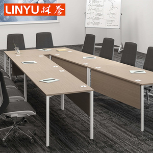 Modern Design Convertible Extendable 10 12 16 18  20 Person V shape modular large Wood Conference Table Office Meeting Room Desk