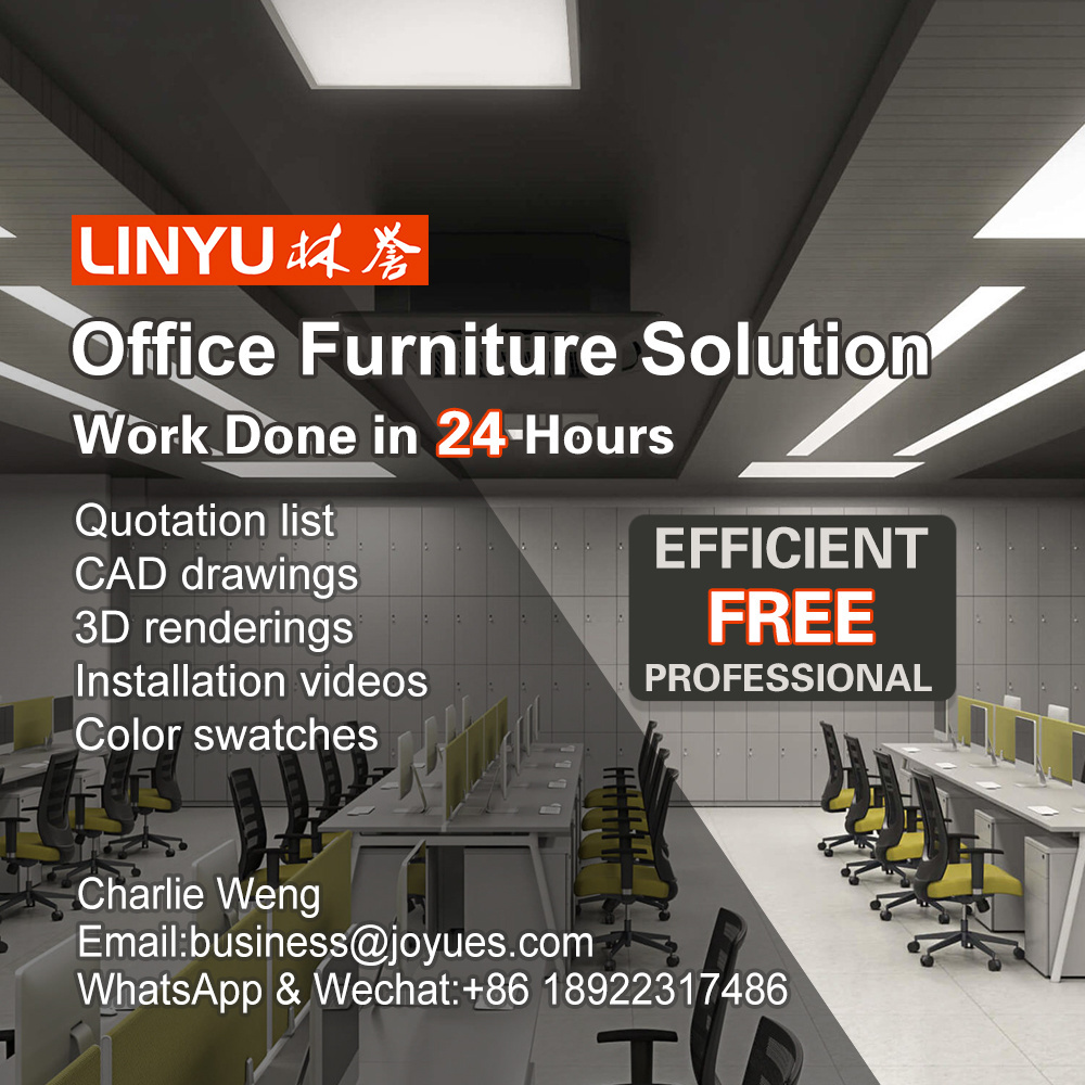 Fabric upholstery screen office cubicles l shaped modern design high quality wood workstation office desk