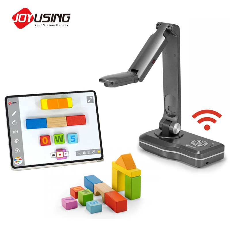 Support Battery WiFi Document Camera Visualizer for Classroom Presentation and Scanning