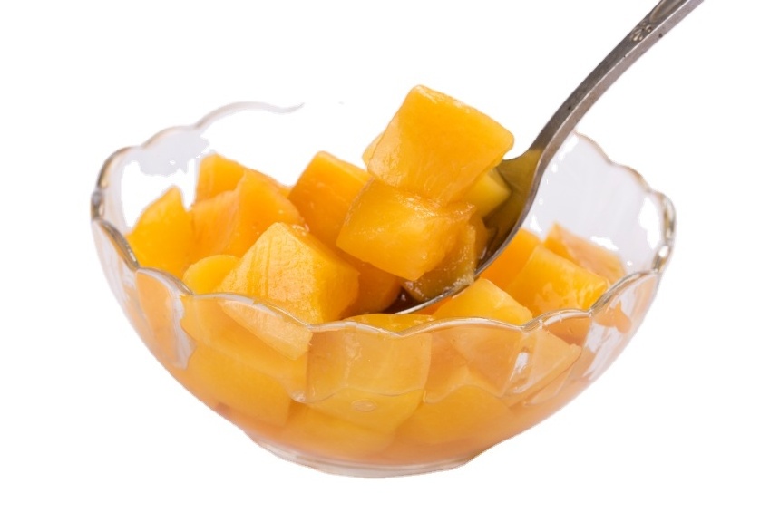 yellow peach in juice canned peaches halves/diced/sliced  in syrup