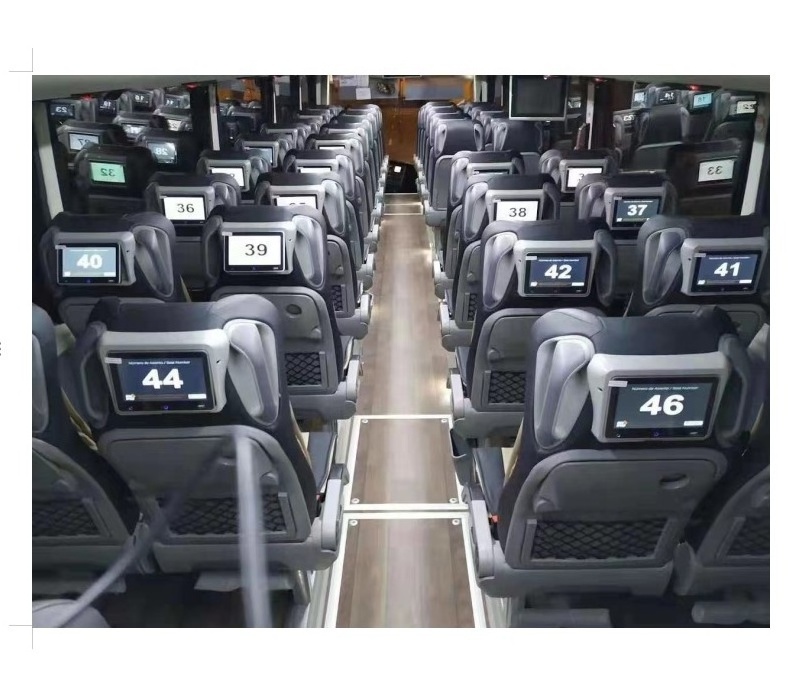 The 45-SEAT Luxury Bus VOD device includes 45 touch monitor buses