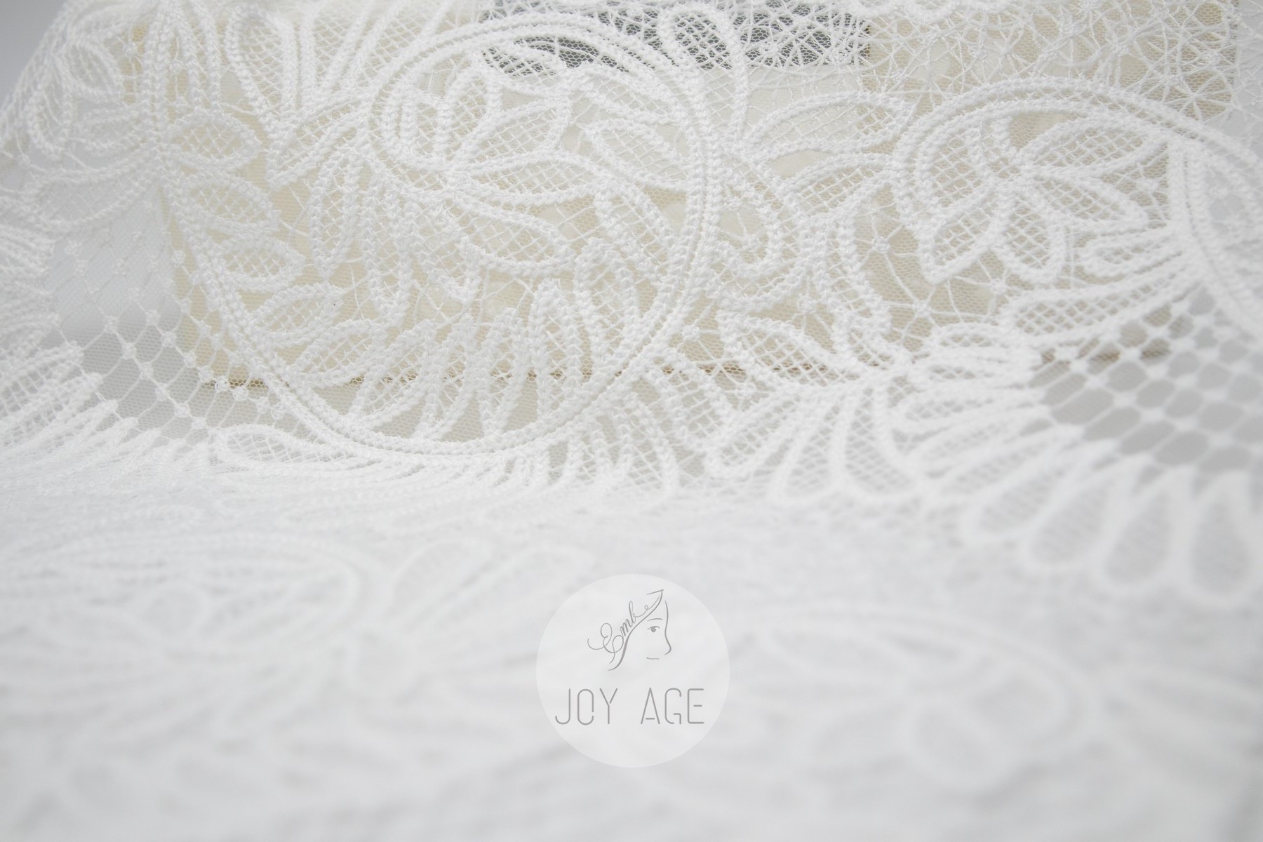 Hot sale comfort white fabric lace embroidery silk fabric sunflower embroidery fabric for flower girls' dresses