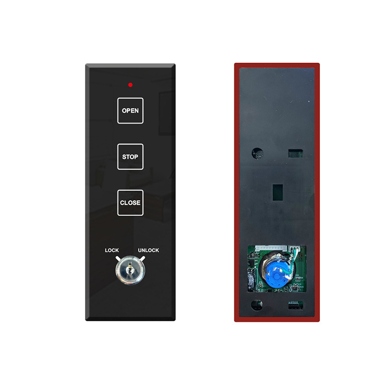 wave sensor Three Buttons Function Selector Key Control Touch Switch Automatic Door Open Stop Close Lock Unlock Exterior Doors