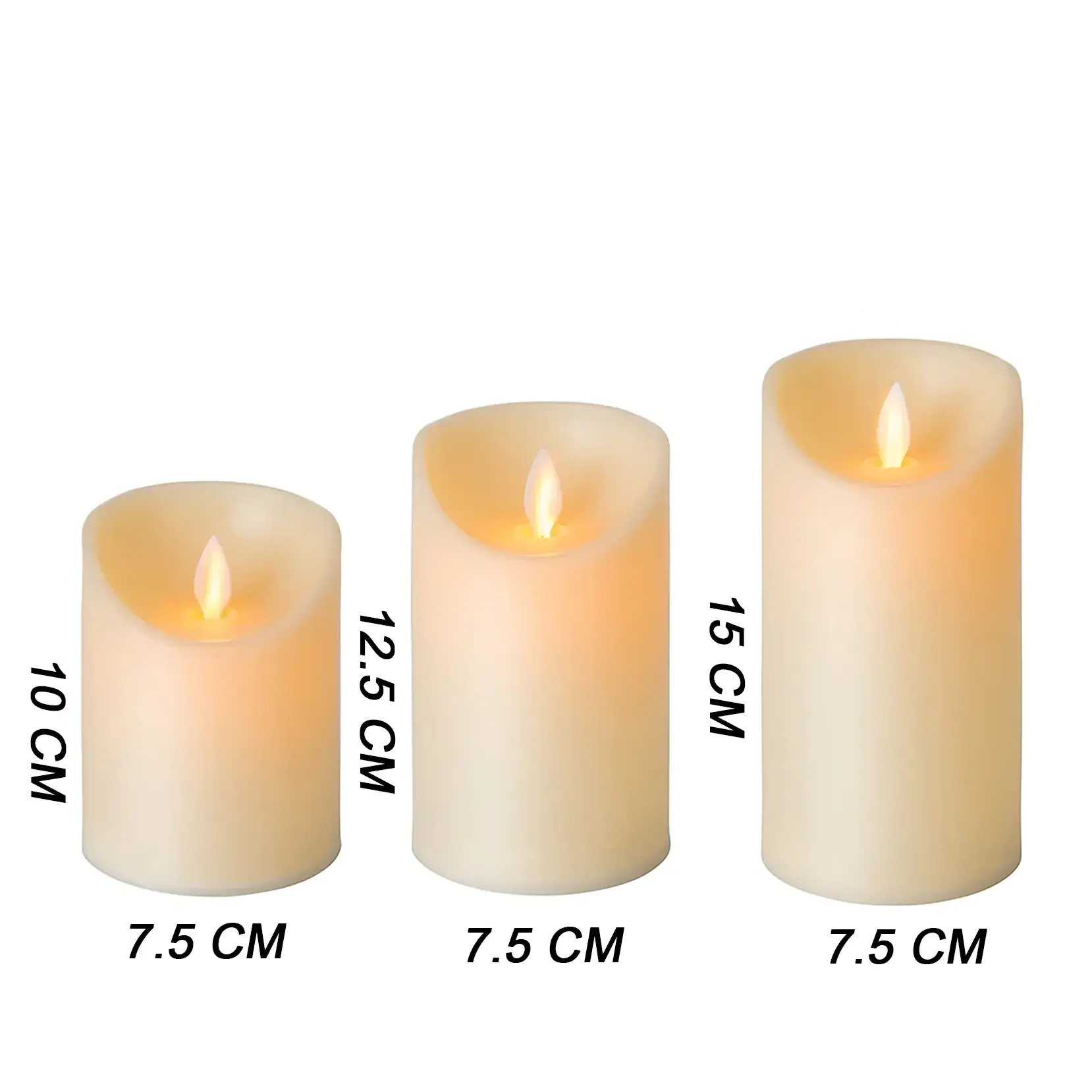 Jozda Home Deocor Candles Battery Powered Electric Flameless LED Tealight Candle