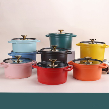 Household Open Flame High Temperature Resistant Ceramic Tableware Casserole Light Luxury Health Soup Pot