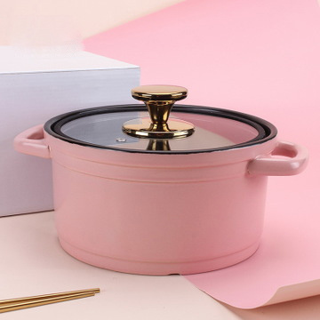 Household Open Flame High Temperature Resistant Ceramic Tableware Casserole Light Luxury Health Soup Pot