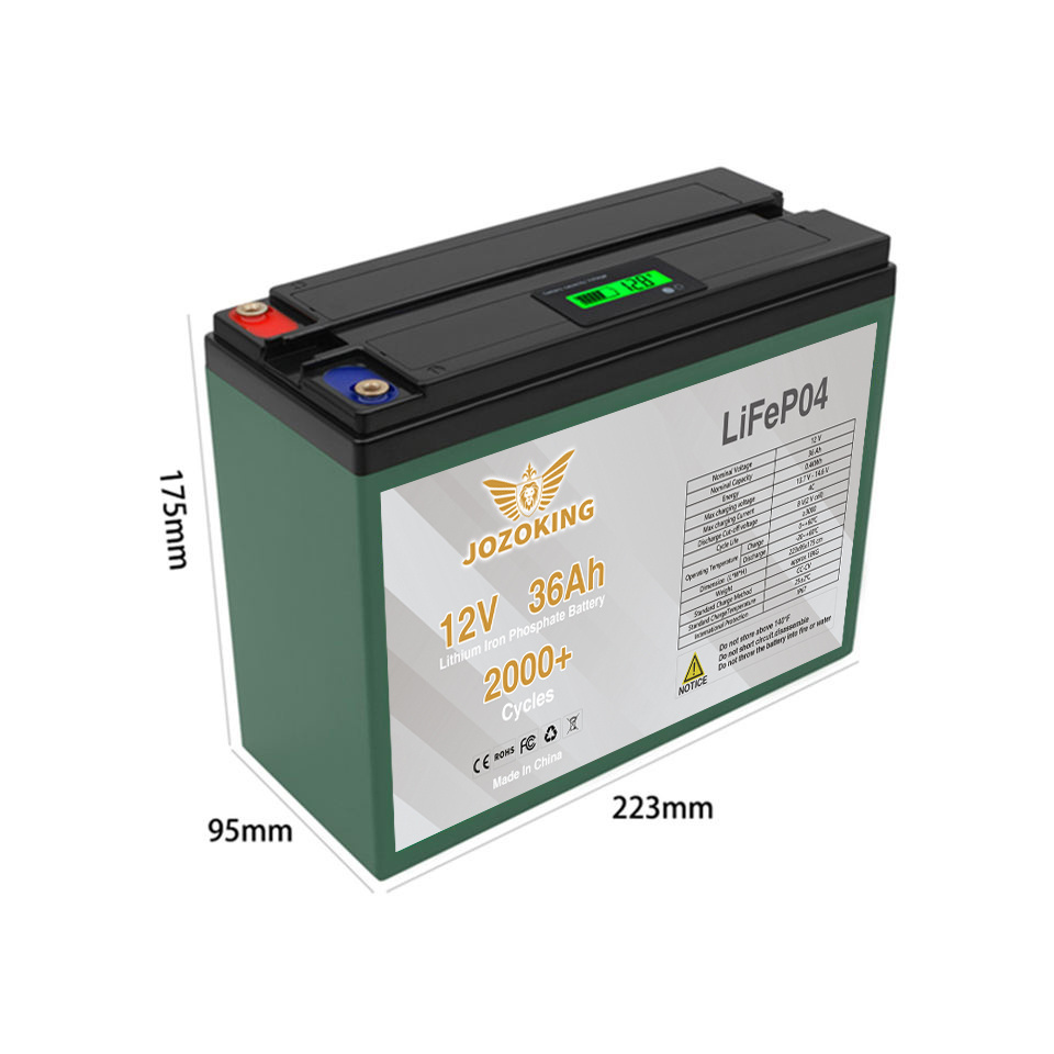 Rechargeable 12v 36ah Best Price   12v 36Ah Lifepo4 Lithium car Battery For Electric Vehicles