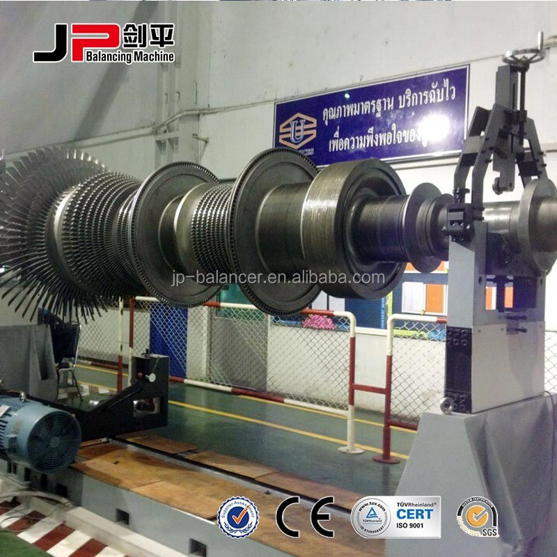 dynamic balancing machine for big steam turbine rotor