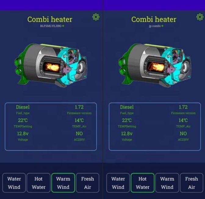 JP 110V 220V Diesel Combi Heater Similar To Truma Combi For RV Motorhome