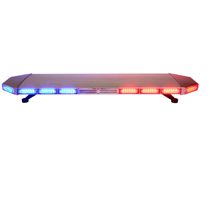 Led emergency warning light bar with speaker